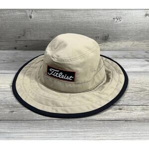 Titleist Aussie Tour Adjustable Sun Bucket Hat Khaki Men's Size S/M Small Medium